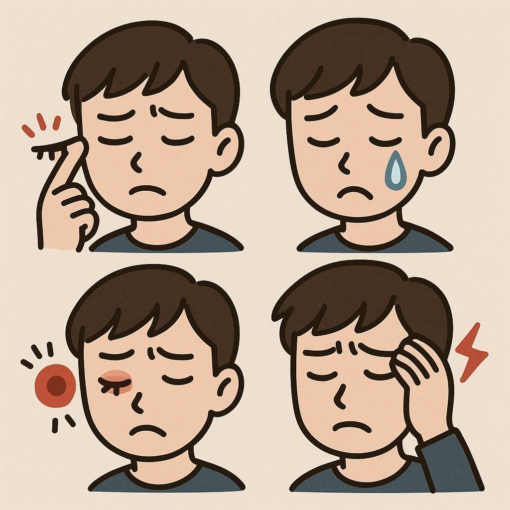 눈피로의 주요증상 이미지