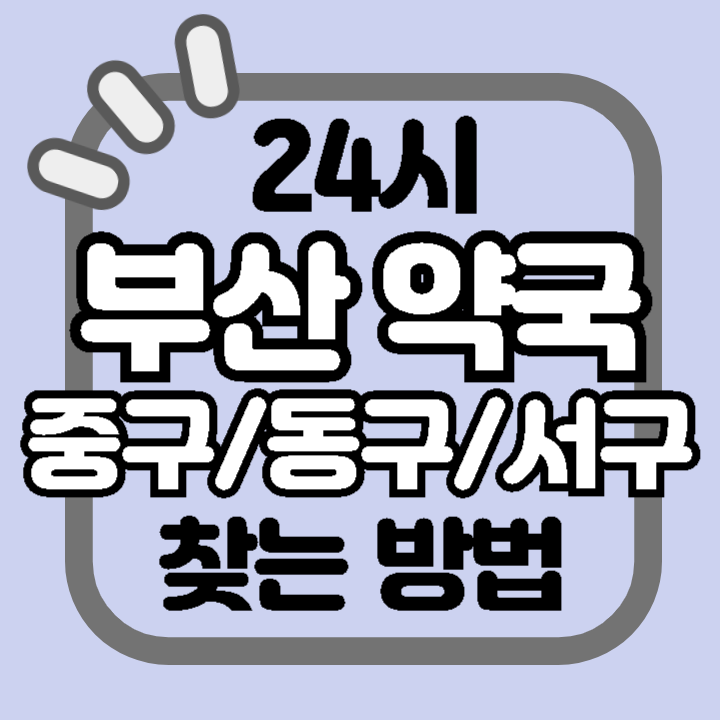 부산 중구 동구 서구 24시 야간 주말 공휴일 명절 추석 설 약국 병원 동물병원 찾기