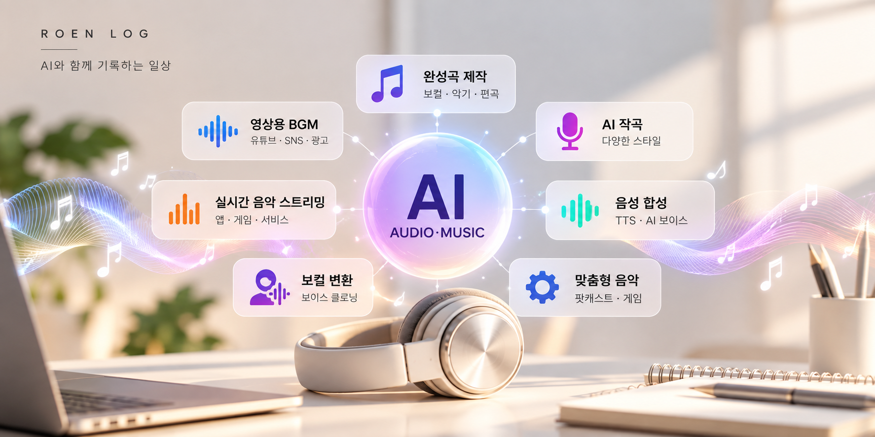 AUDIO&middot;MUSIC AI 활용 범위
