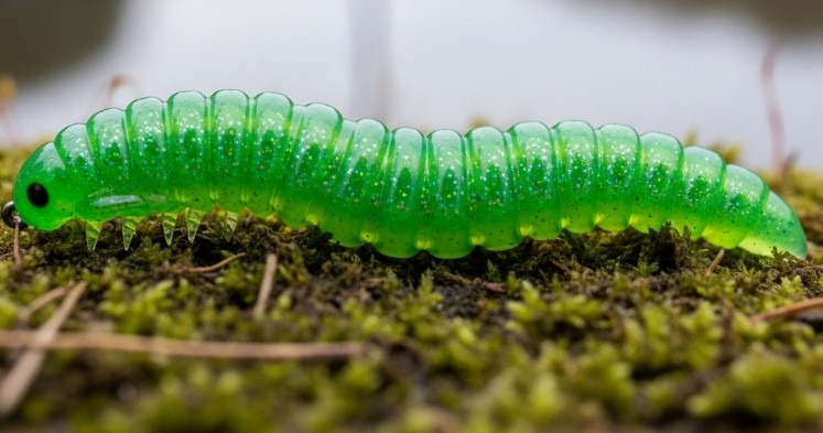 초록색 웜 사진