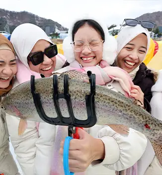 출처 : 평창 송어축제 홈페이지 