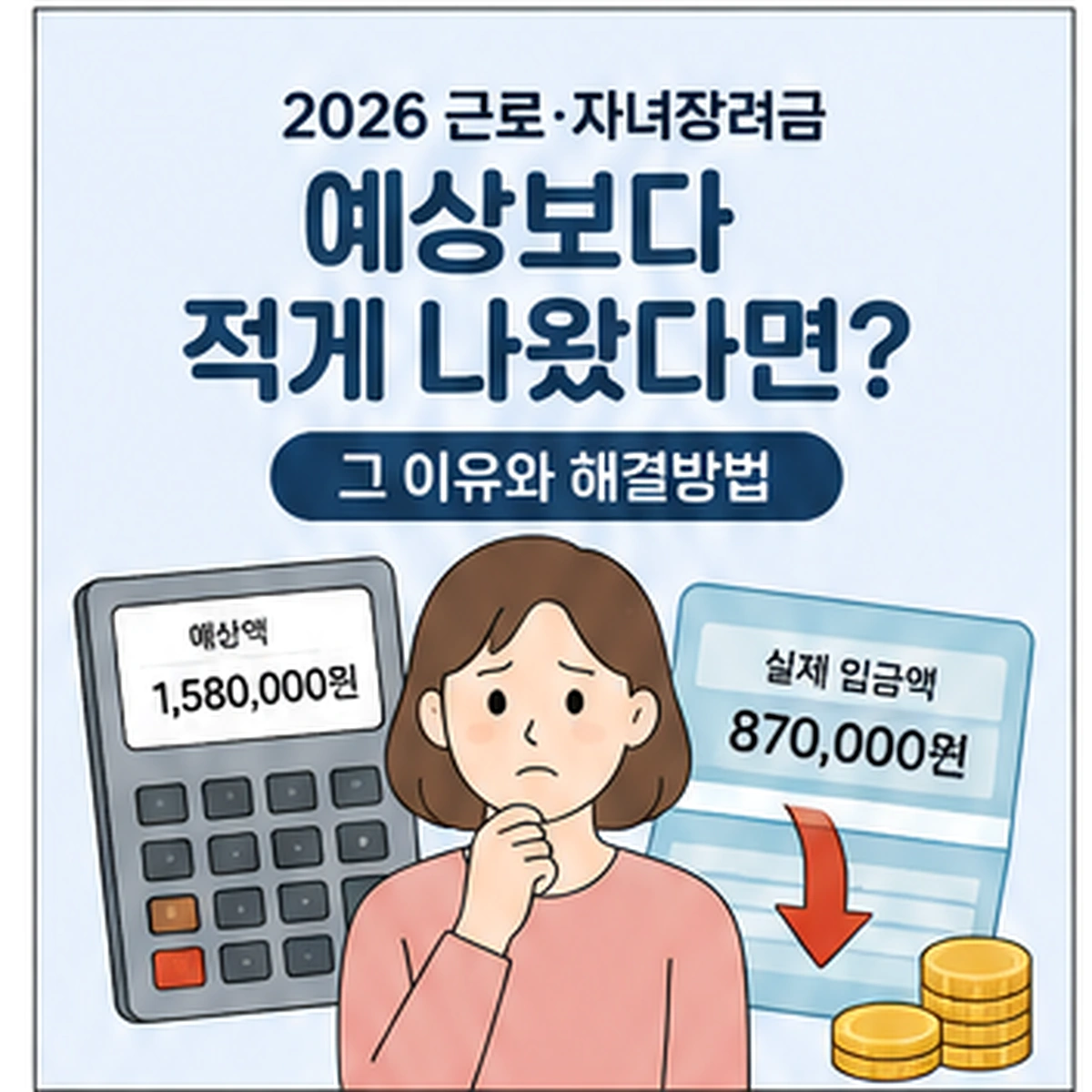 예상 지급액과 실제 지급액 차이를 보여주는 대표 이미지