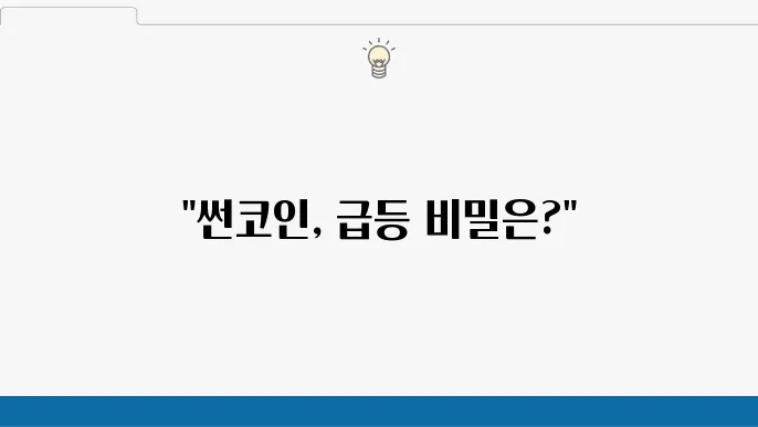 썬코인 현재 시세