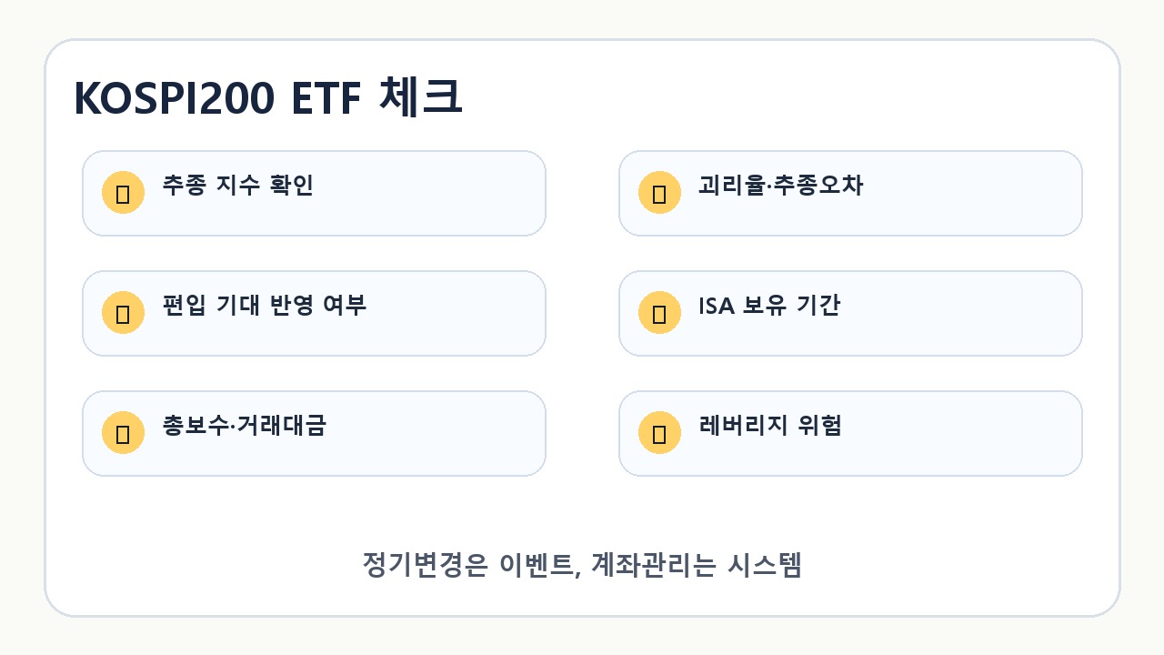 KOSPI200 ETF 리밸런싱 체크카드
