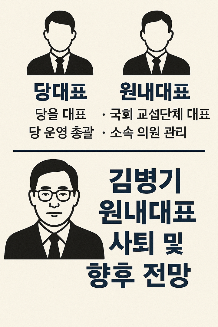 당대표, 원내대표 차이, 김병기 원내대표 사퇴 및 향후 전망