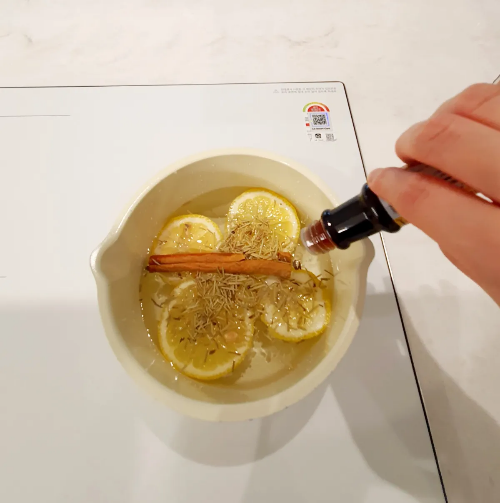 레몬-시나몬-로즈마리-바닐라오일-넣고-끓이기