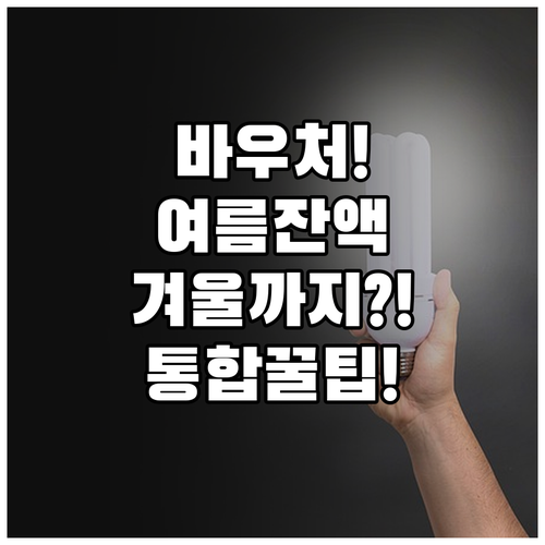 에너지 바우처 2025년 여름 잔액 ..
