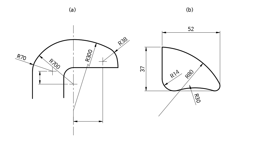 원-호로-구성되는-곡선의-치수-기입