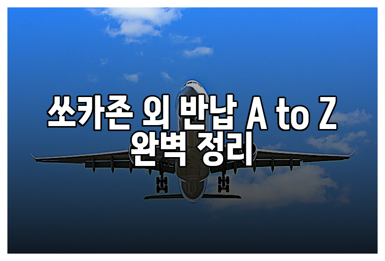 쏘카존 외 반납 A to Z 완벽 정리