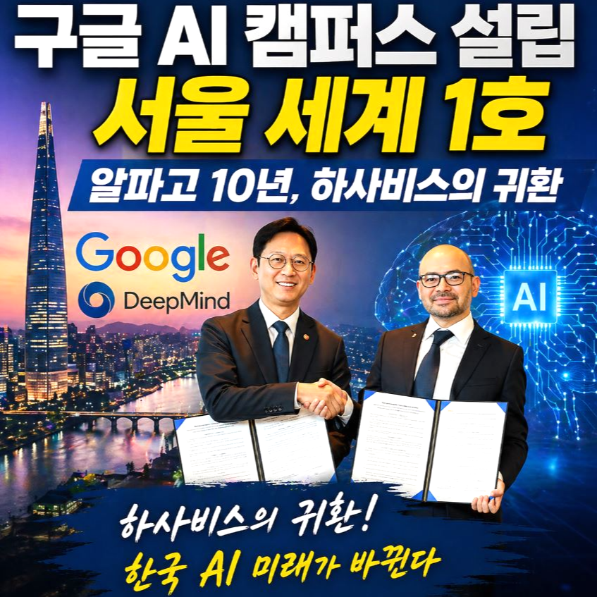 구글 AI 캠퍼스 설립 ❘ 서울 세계1호 ❘ 알파고 10년 하사비스의 귀환
