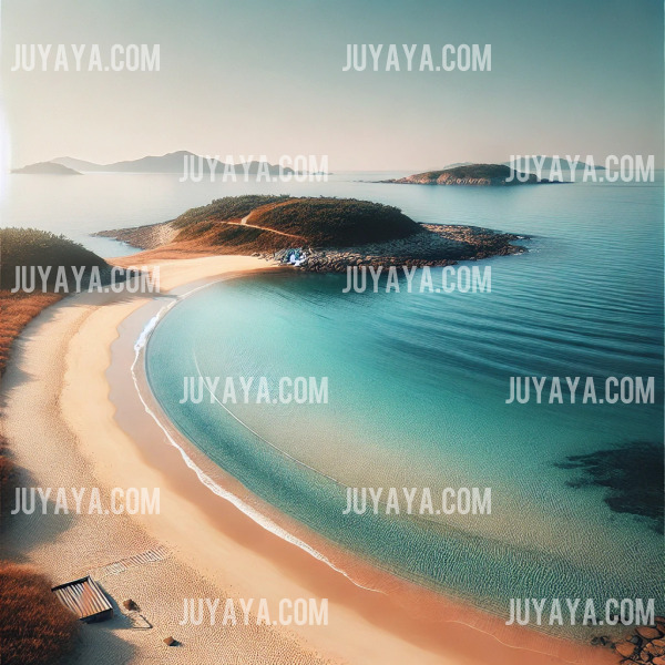 A peaceful beach on Cheongsando Island with clear waters and golden sand.