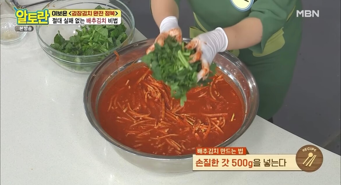 알토란 김장김치 담그는 법 배추김치 황금레시피