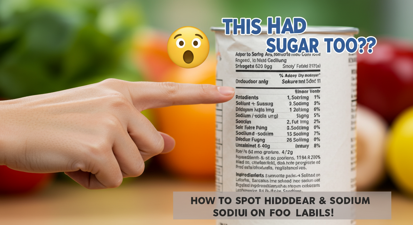 This Had Sugar Too?!&quot; 😱 How to Spot Hidden Sugar &amp; Sodium on Food Labels!-2