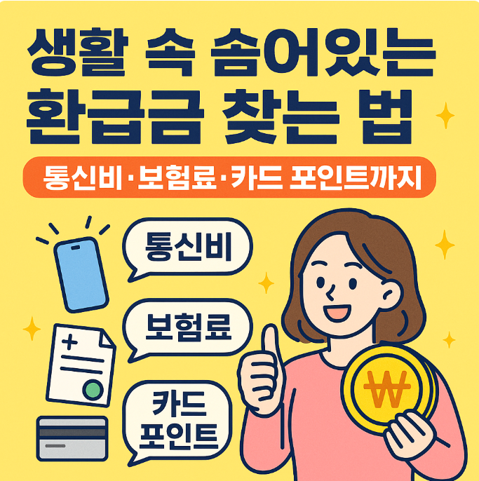 환급금 찾는 실전 방법 &ndash; 통신비 과오납, 보험료 이중납부, 카드 포인트 현금화