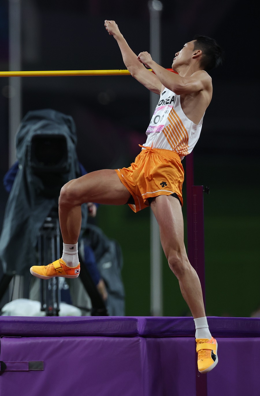 항저우 아시안게임 우상혁 높이뛰기 은메달