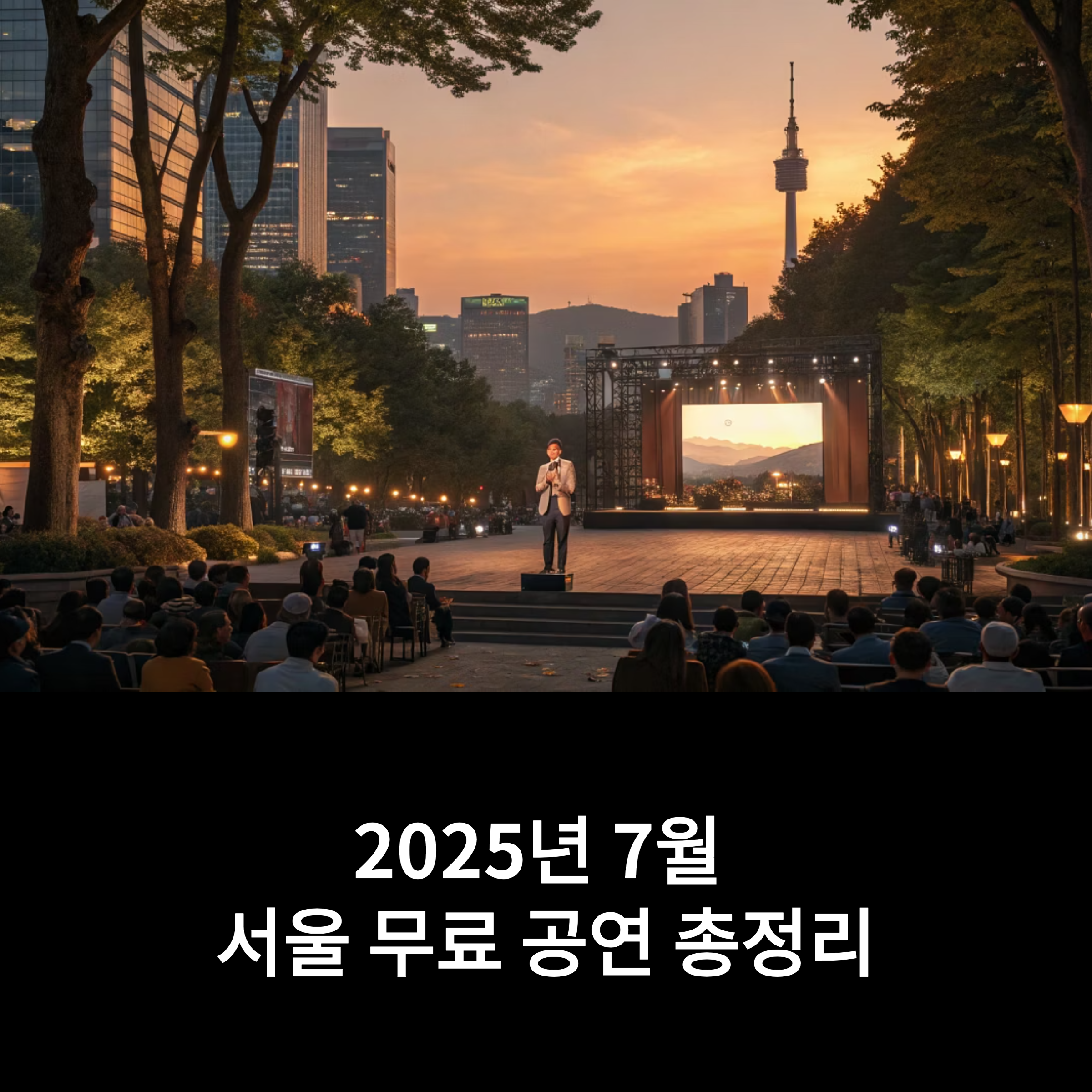 서울 7월 무료 공연 총정리