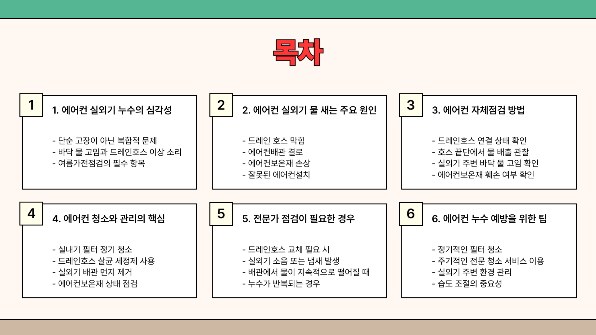 에어컨 물 새는 이유