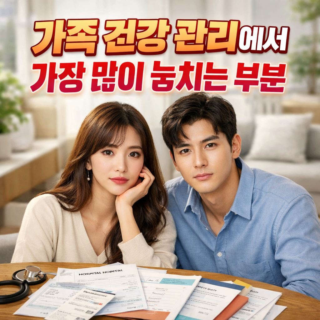 가족 건강 관리에서 가장 많이 놓치는 부분