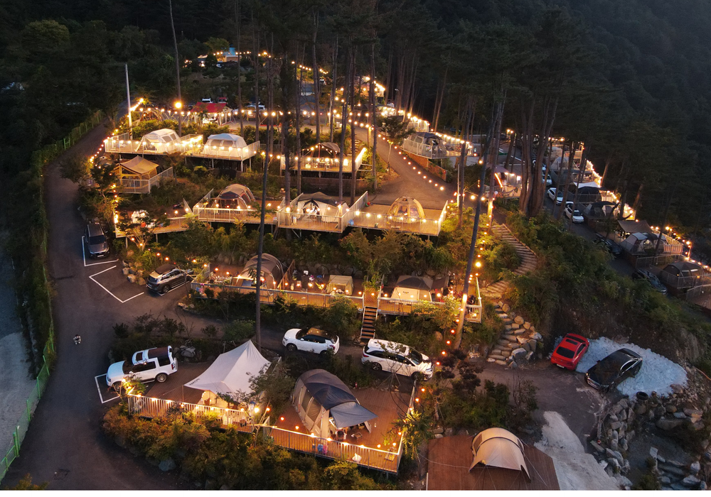 가평 캠핑장 전경