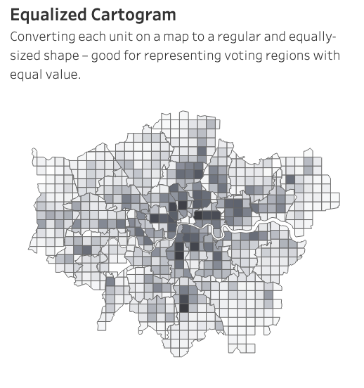 Equalized Cartogram