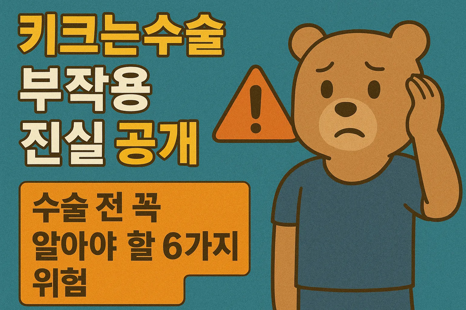 키크는수술 부작용 진실 공개: 수술 전 꼭 알아야 할 6가지 위험(2025)