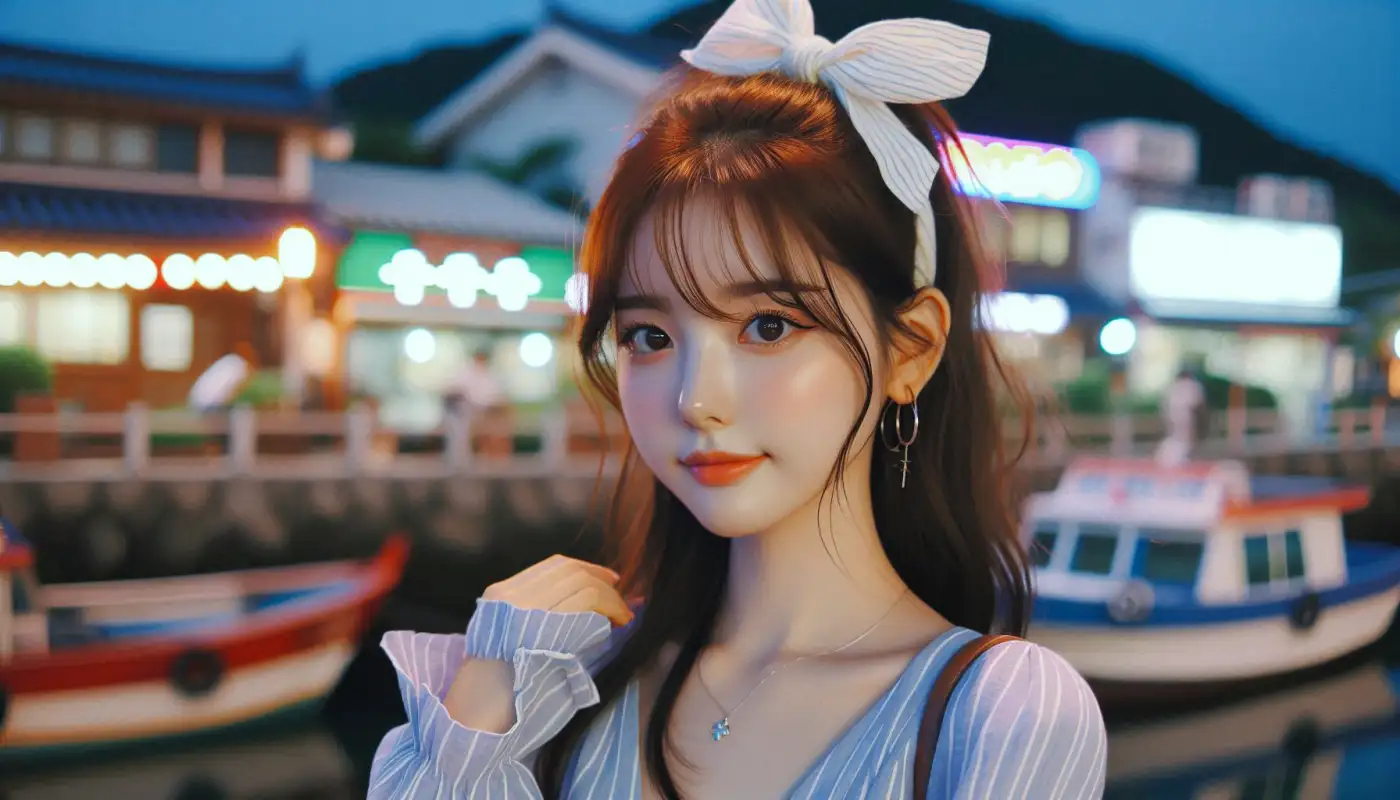 베트남-여행지-다낭-관광하는-여성의-모습