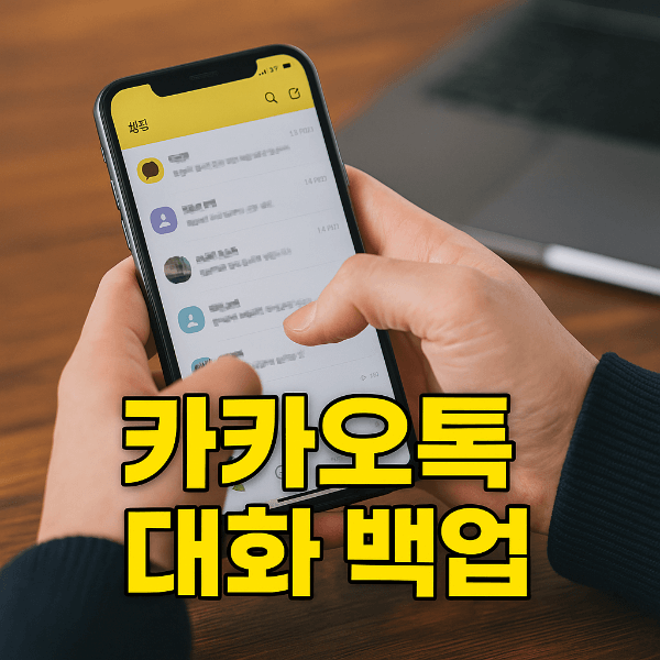 카카오톡 대화 백업 방법 썸네일