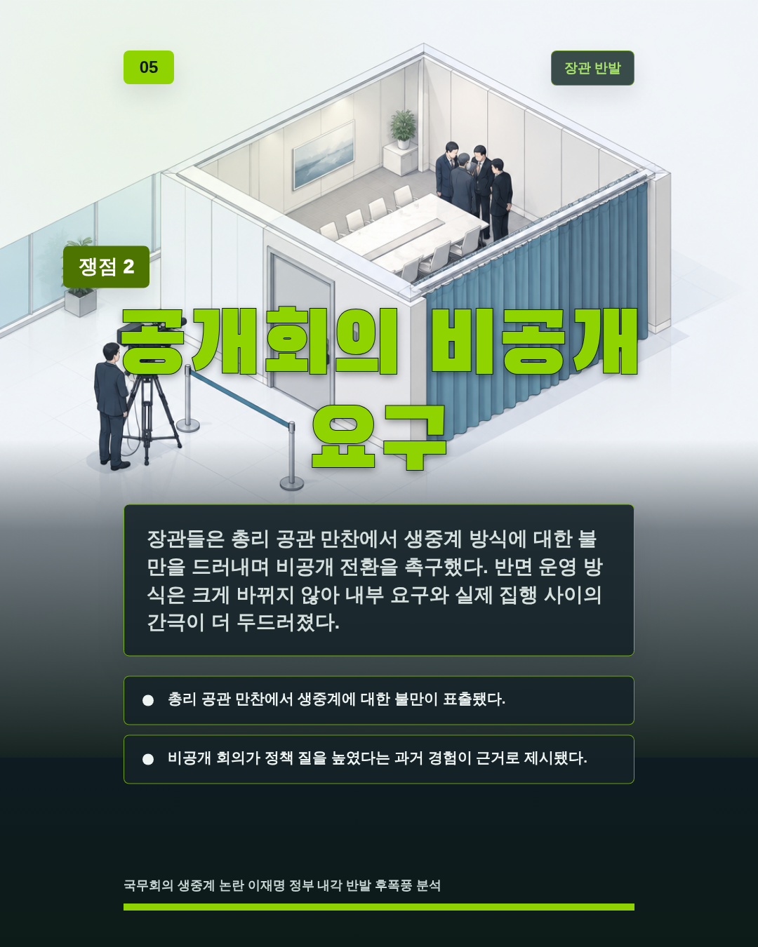 공개회의 비공개 요구