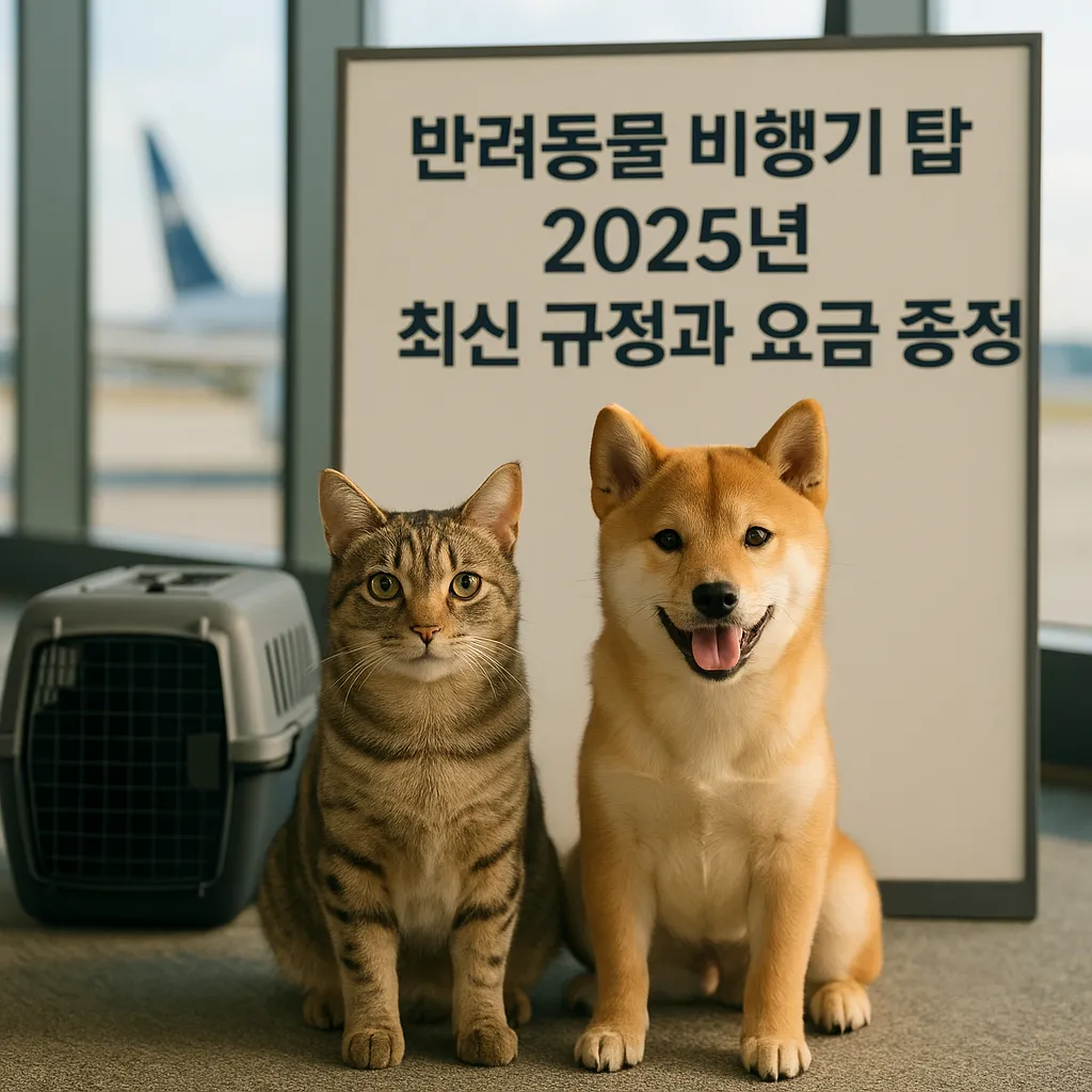 반려동물 비행기 탑승 2025년 최신 규정과 요금 총정리