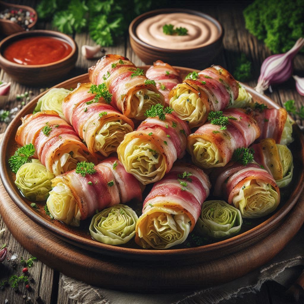 저탄고지 식단 알배추베이컨말이