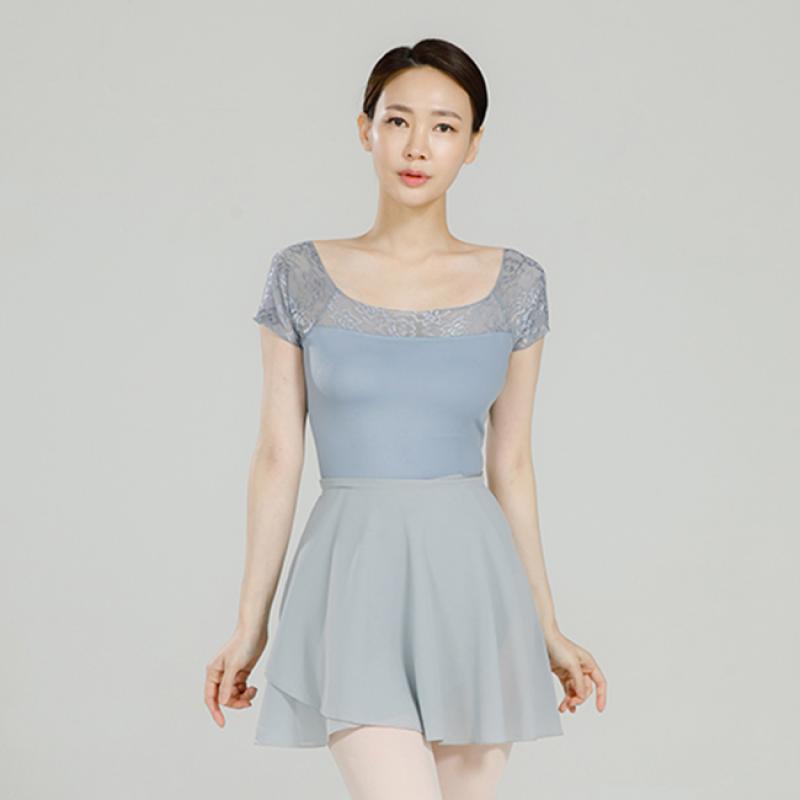 성인발레복 스퀘어 레이스 레오타드(블루)