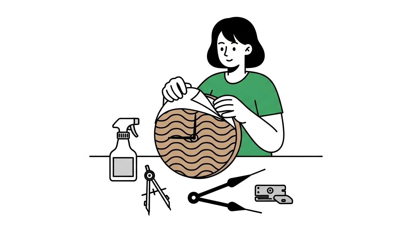 비싼 인테리어 시계 부럽지 않아요! 택배 박스 '골판지'로 무인양품 감성 벽시계 만들기