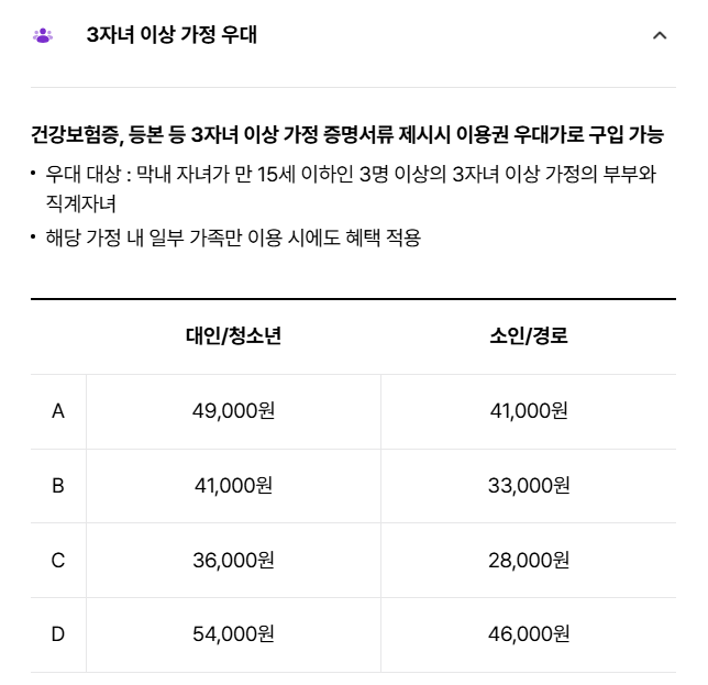 3자녀 이상 가정 우대