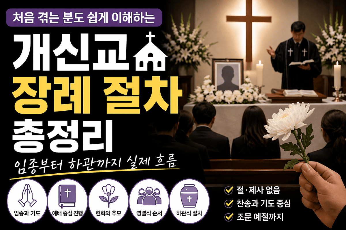 개신교 장례 절차 총정리