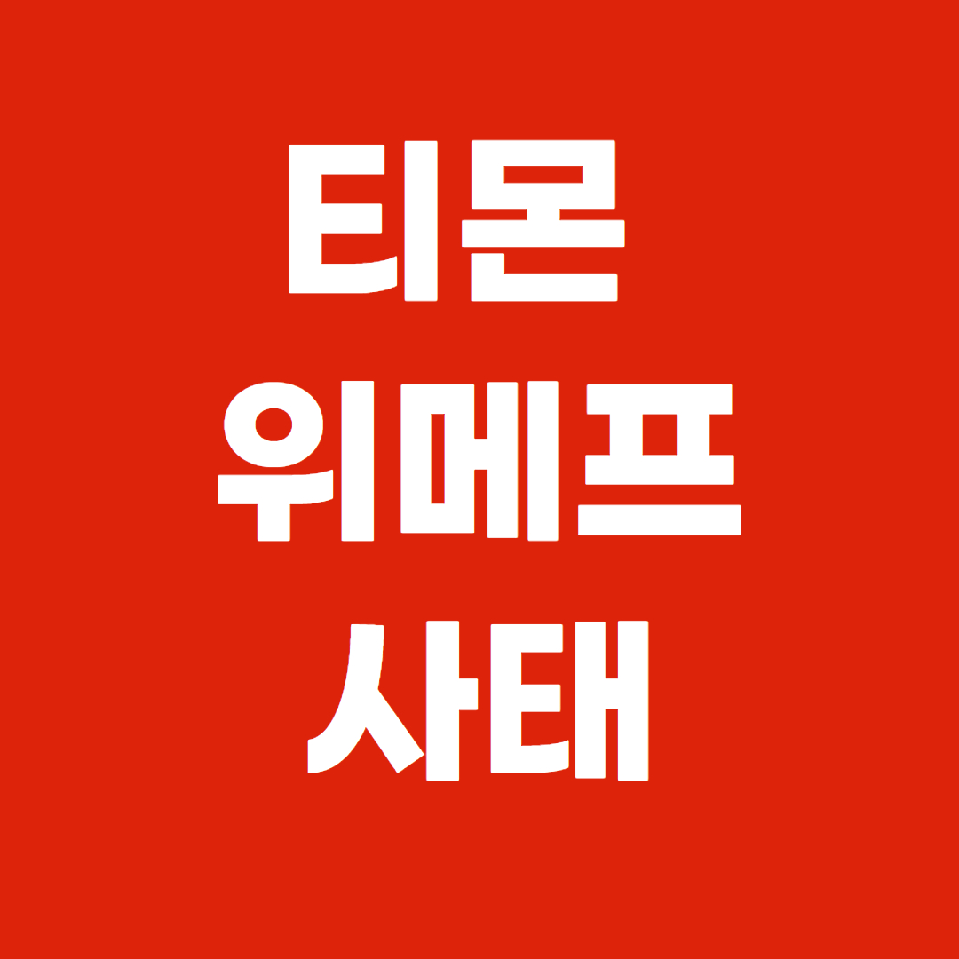 티몬 위메프 사태