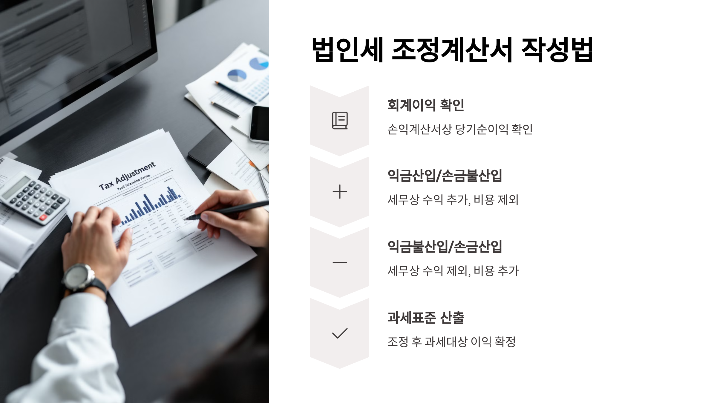 법인세 조정계산서 작성법