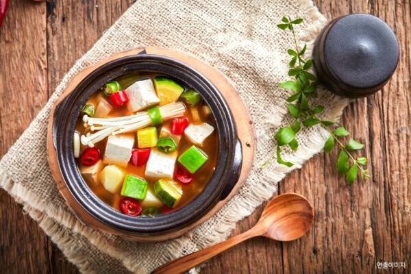 췌장염에 좋은 된장찌개입니다.