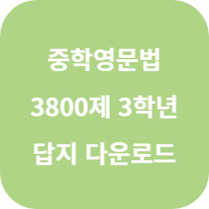 2025 중학영문법 3800제 3학년 답지 섬네일