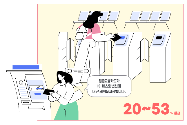 k패스 교통카드 신청