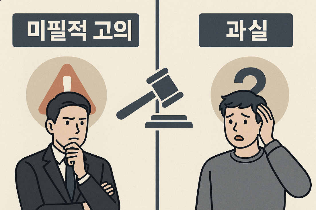 미필적 고의와 과실의 차이, 적용 사례, 처벌 기준