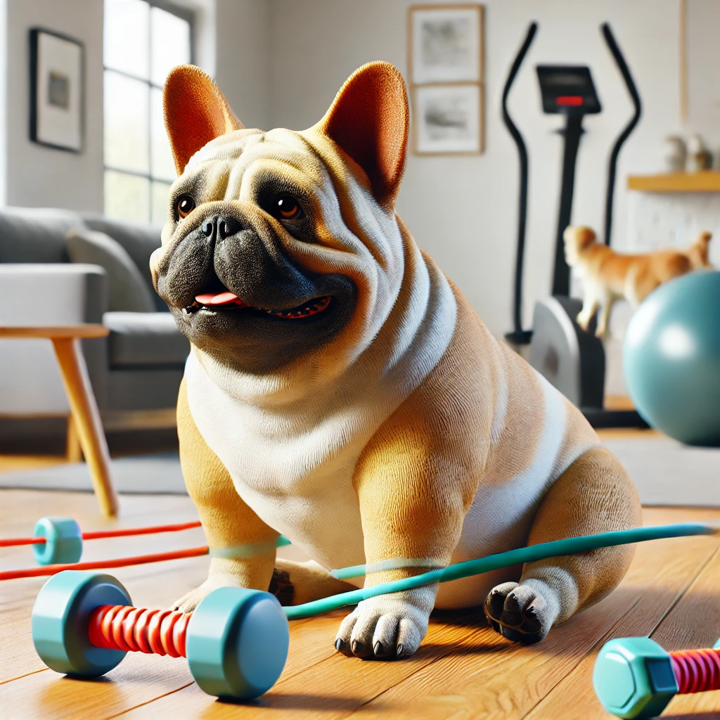 프렌치-불독-비만-예방-운동-놀이-활동적인-거실