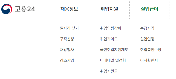실업급여 신청방법 이미지
