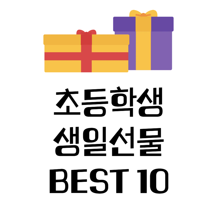 초등학교생일선물추천
