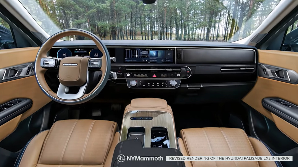 현대차 '팰리세이드 풀체인지' 예상도 (출처 : 뉴욕맘모스)