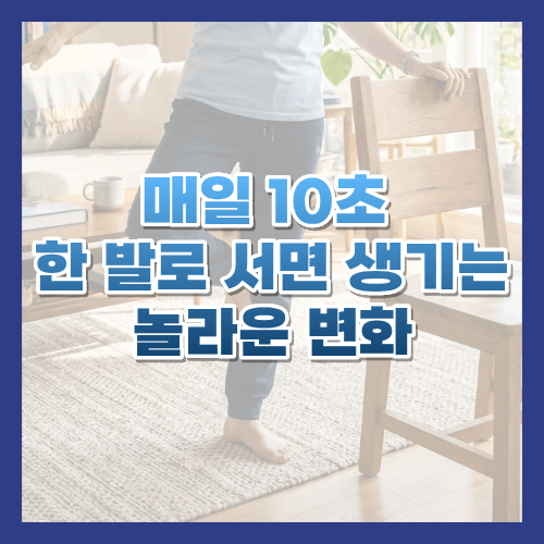 한발서기, 한발서기운동, 균형운동, 낙상예방, 노년건강, 시니어운동, 건강습관, 다리근력, 균형감각, 일본건강법