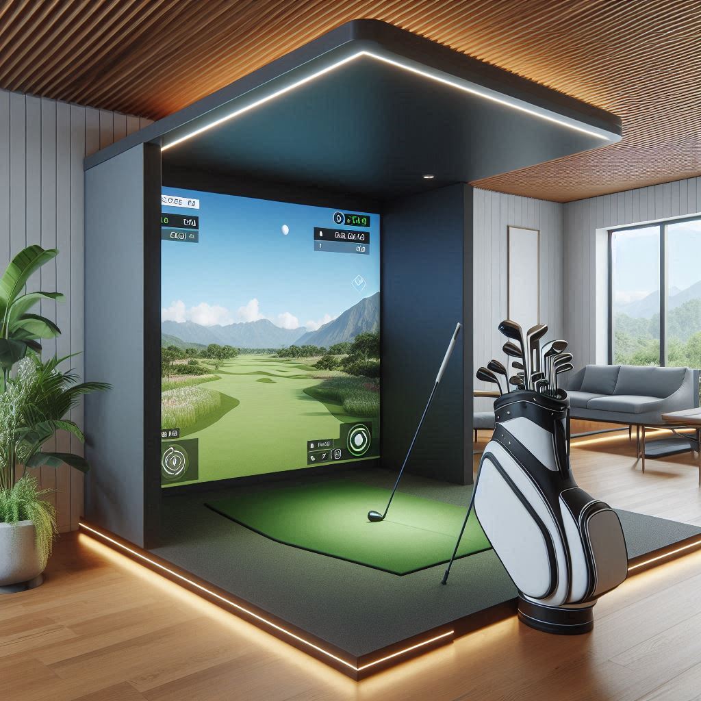 스크린골프장 배경