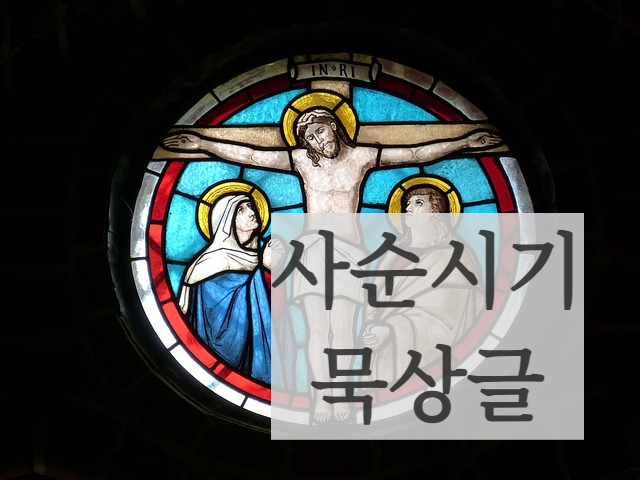 사순제4주일 묵상글 사랑 종교 성당 교회