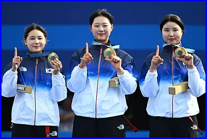 여자 양궁 단체전 금메달