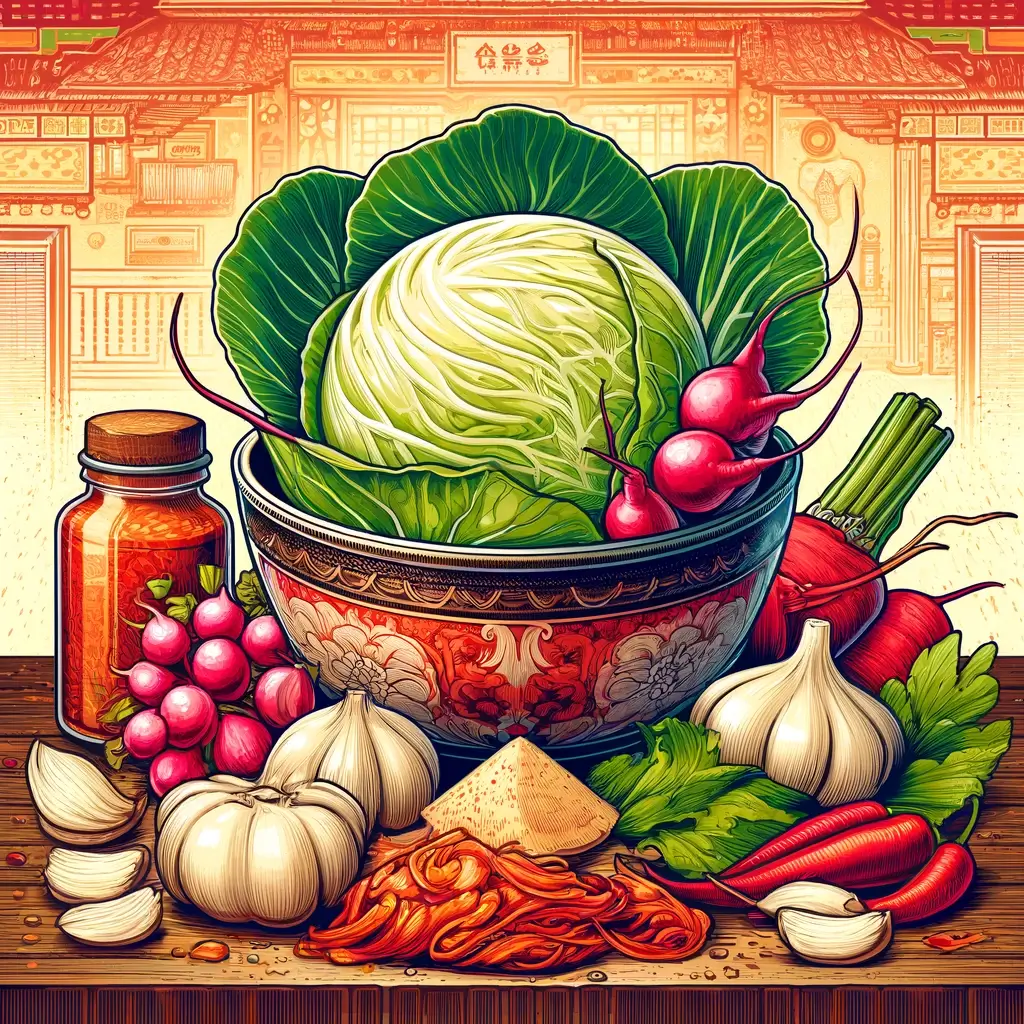 김치에 들어가는 재료들