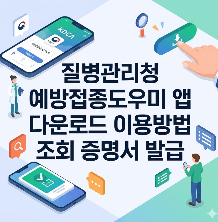 예방접종도우미 앱 다운로드 설치 및 이용방법